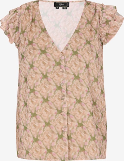 faina Bluza 'Fashion Look' u bež / boja devine dlake (camel) / kivi zelena / roza, Pregled proizvoda