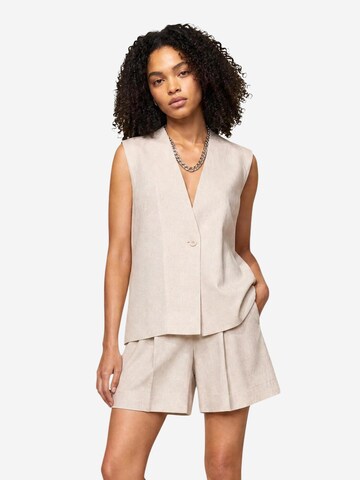 I AM Kostymväst 'Gilet Viscosa Lino 26136' i beige
