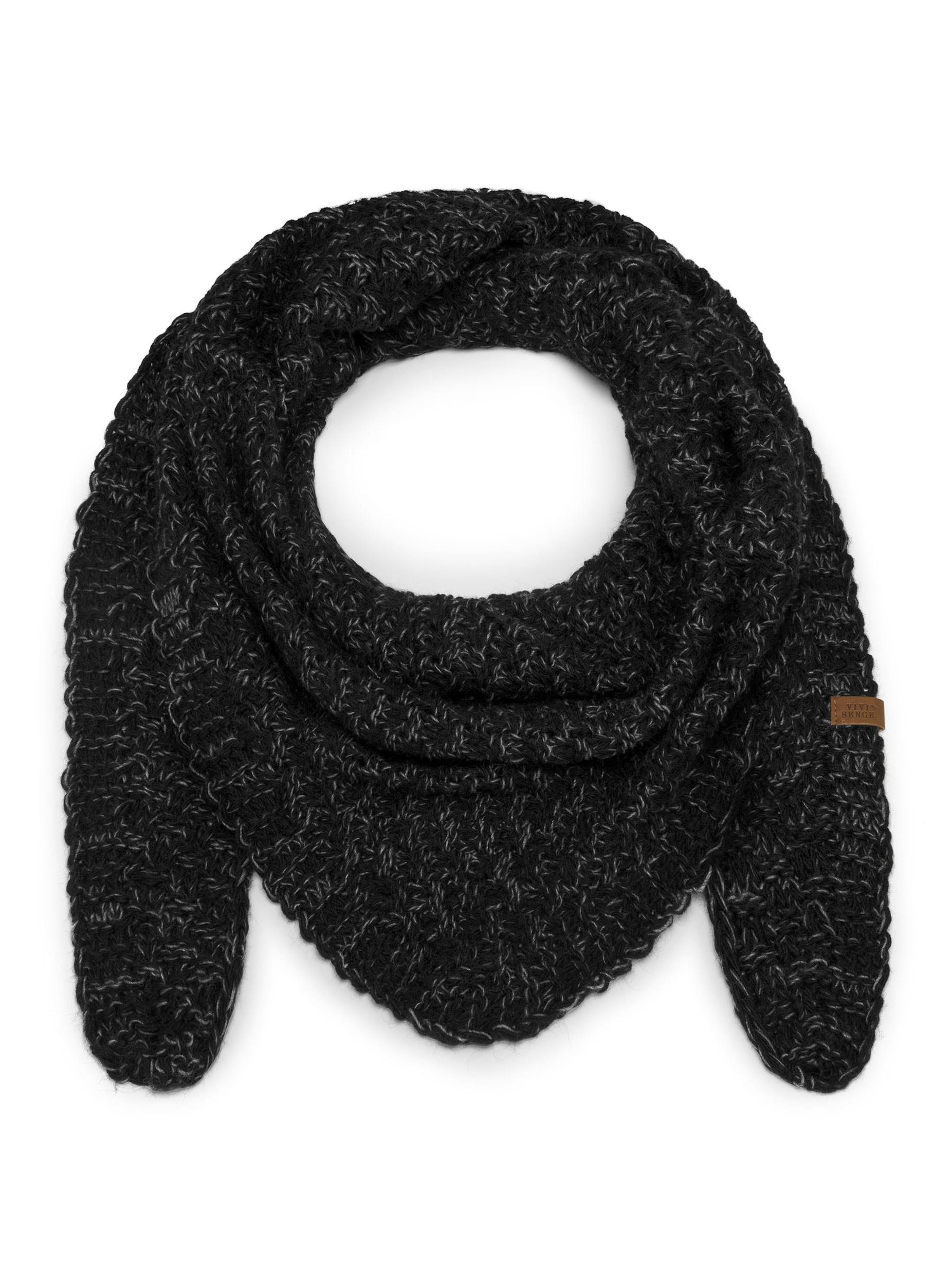 Vivisence Schlauchschal '7111'‌‌ in Schwarz: Vorderseite