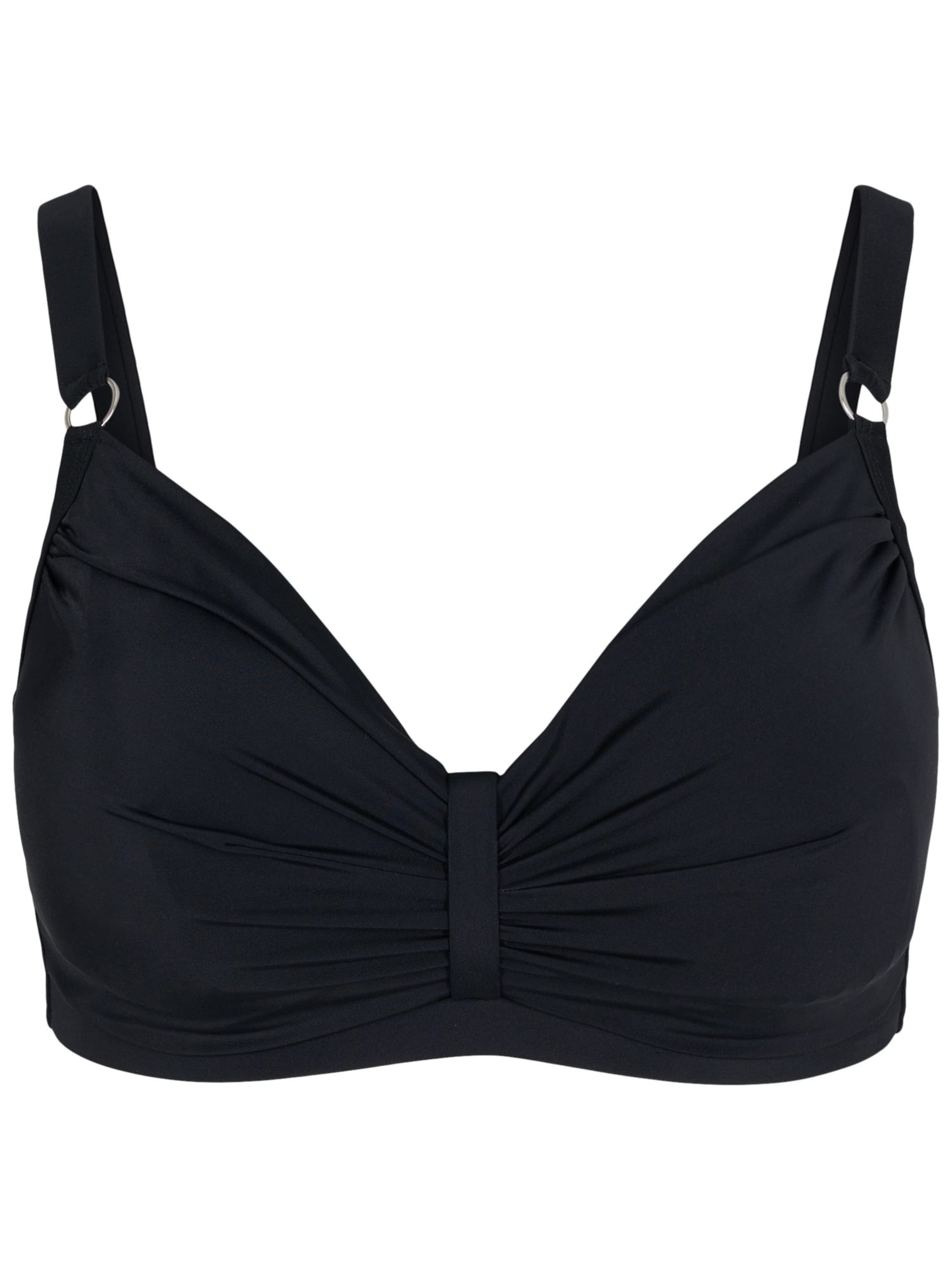 regular Top per bikini di Swim by Zizzi in nero: frontale