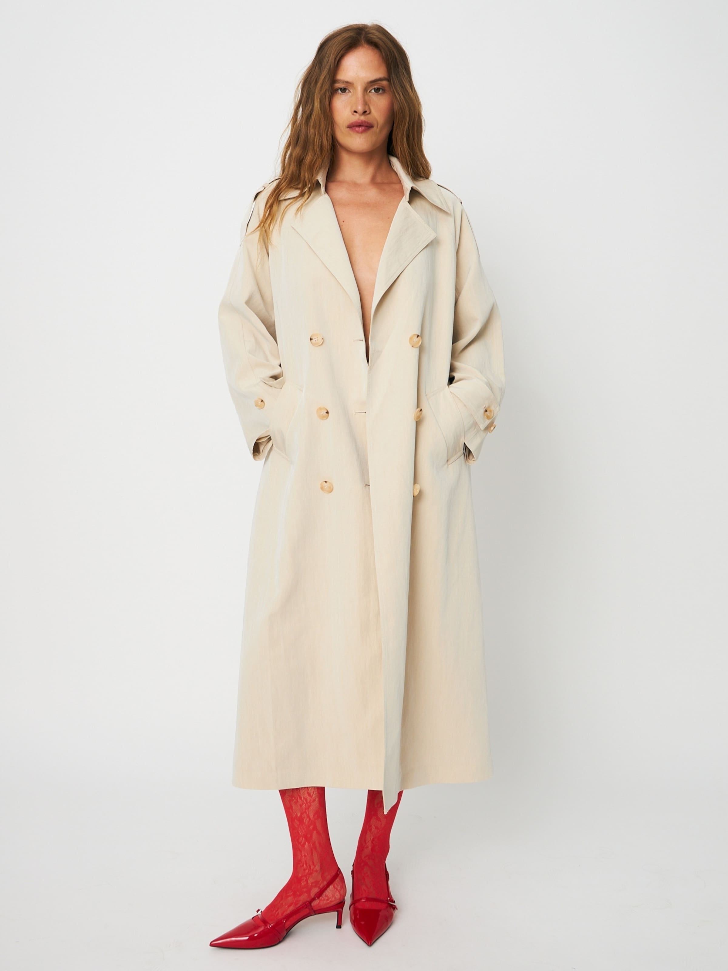 Crās Přechodný kabát ' Spriicras ' – béžová