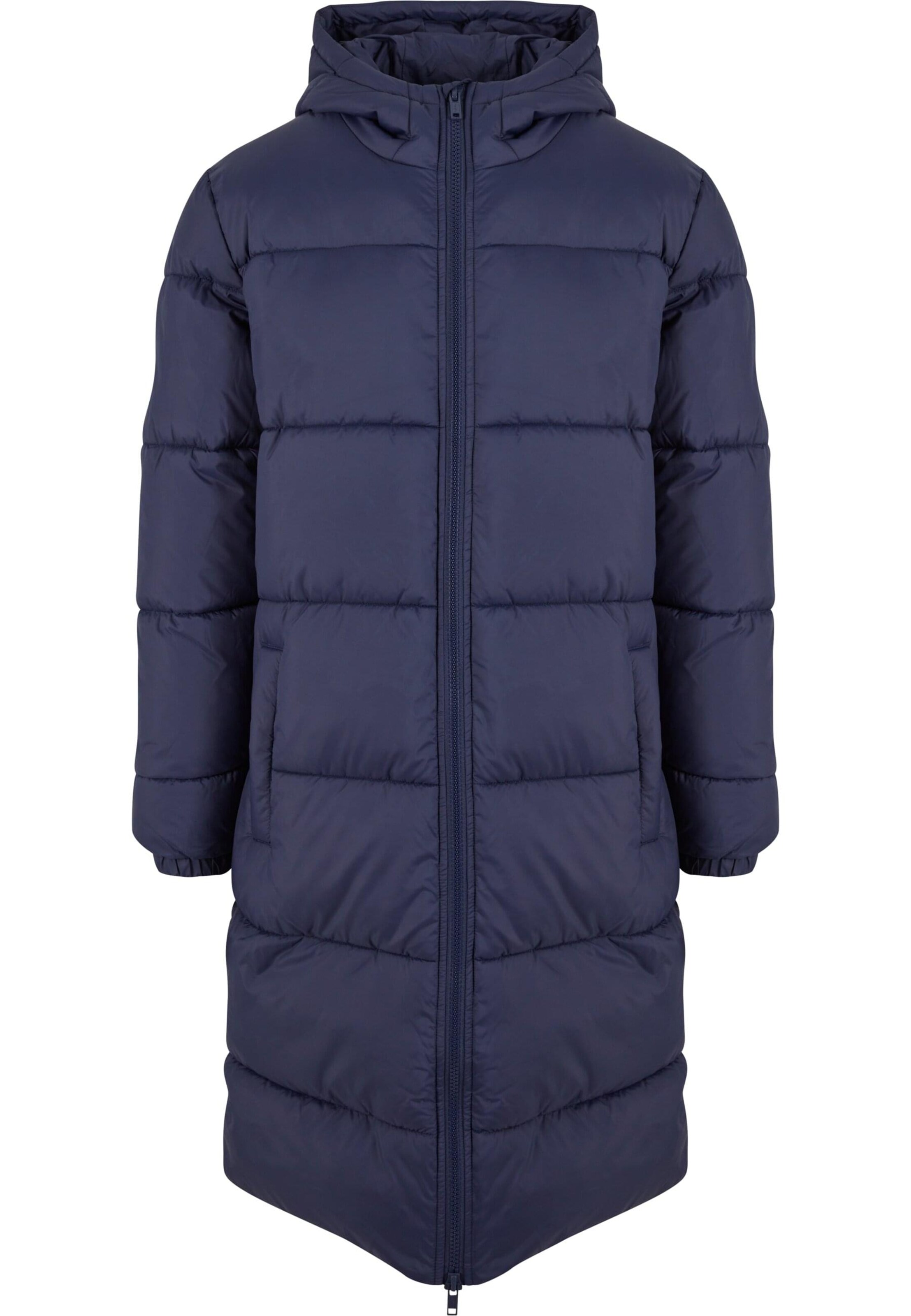 Urban Classics Зимно палто в синьо: отпред