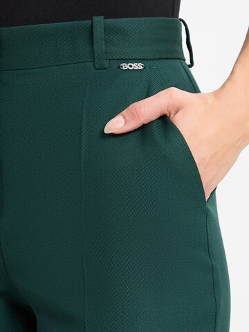 BOSS Regular Pleat-front trousers 'Tireka' in Green