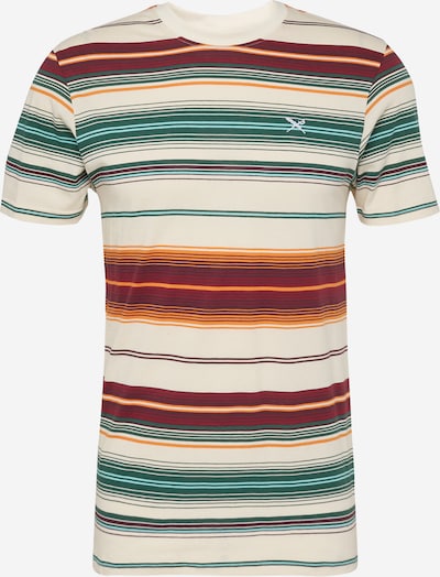 Iriedaily T-Shirt 'Santo' en beige / vert / orange, Vue avec produit