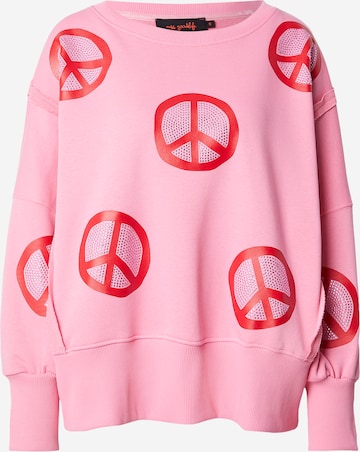 miss goodlifeSweater majica 'Peace' - roza boja: prednji dio