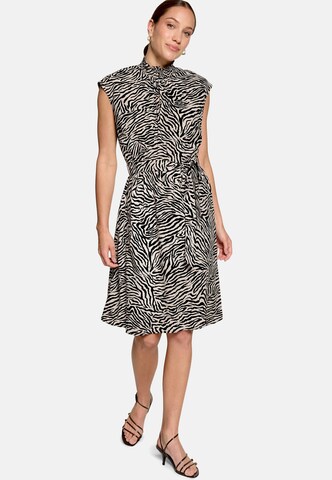 zero Midikleid mit Print. in Weiß
