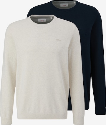 s.Oliver Pullover 'Basic' in Blau: Vorderseite
