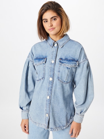 Camicia da donna di River Island in blu: frontale