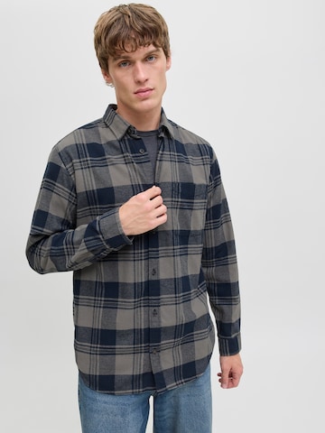 mėlyna JACK & JONES Standartinis modelis Marškiniai 'JJJAMES'