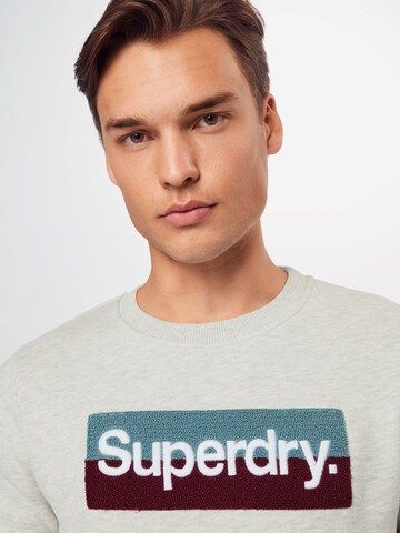Bluză de molton de la Superdry pe gri