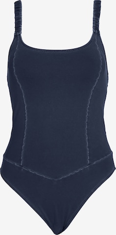 Calvin Klein Swimwear T-shirt podprsenka Plavky – modrá: přední strana