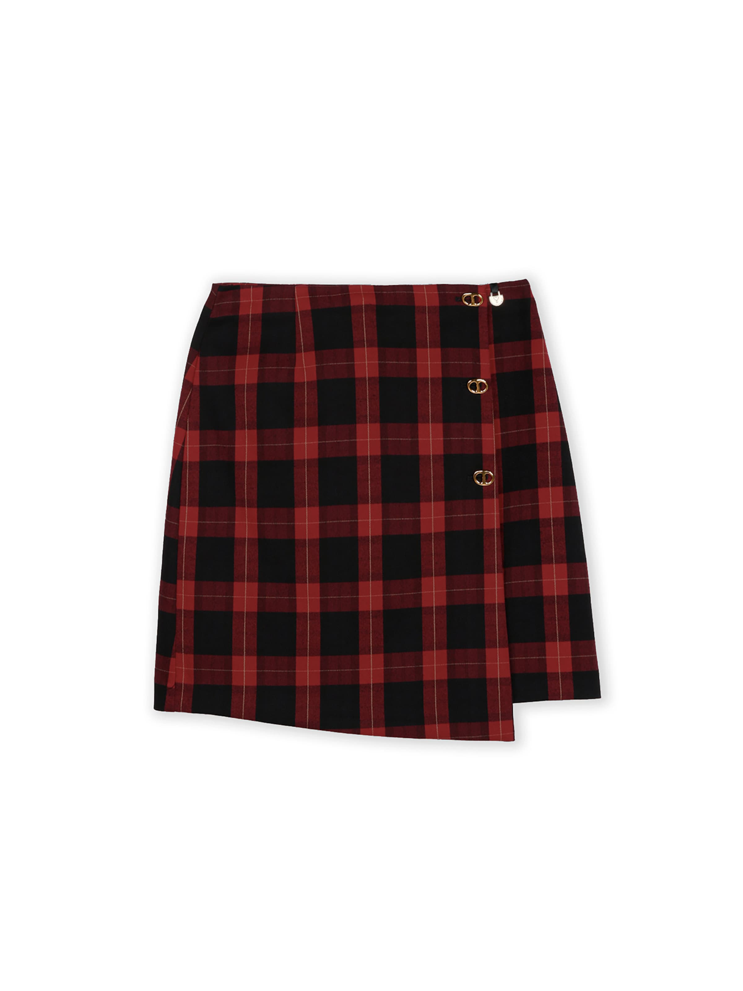 Lola Casademunt Φούστα σε κόκκινο: μπροστά