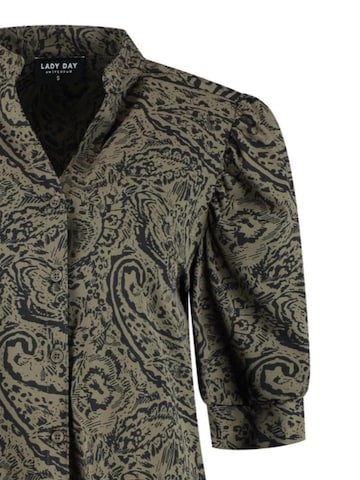 Lady Day Blouse 'Lady Day Lux ley print' in Groen