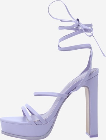 Public Desire Strap Sandals 'GIMME GIMME' in Purple