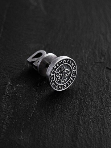 REYTEL Earring 'BEAR'S PAW. RUNES' in Silver