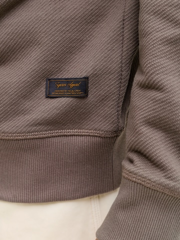 JACK & JONESSweater majica 'JJEDOVER' - smeđa boja