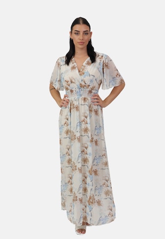 Elara Kjole i beige: forside