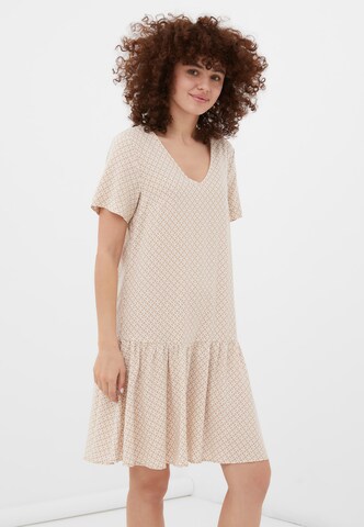 Finn Flare Sommerkleid 'Print' in Beige