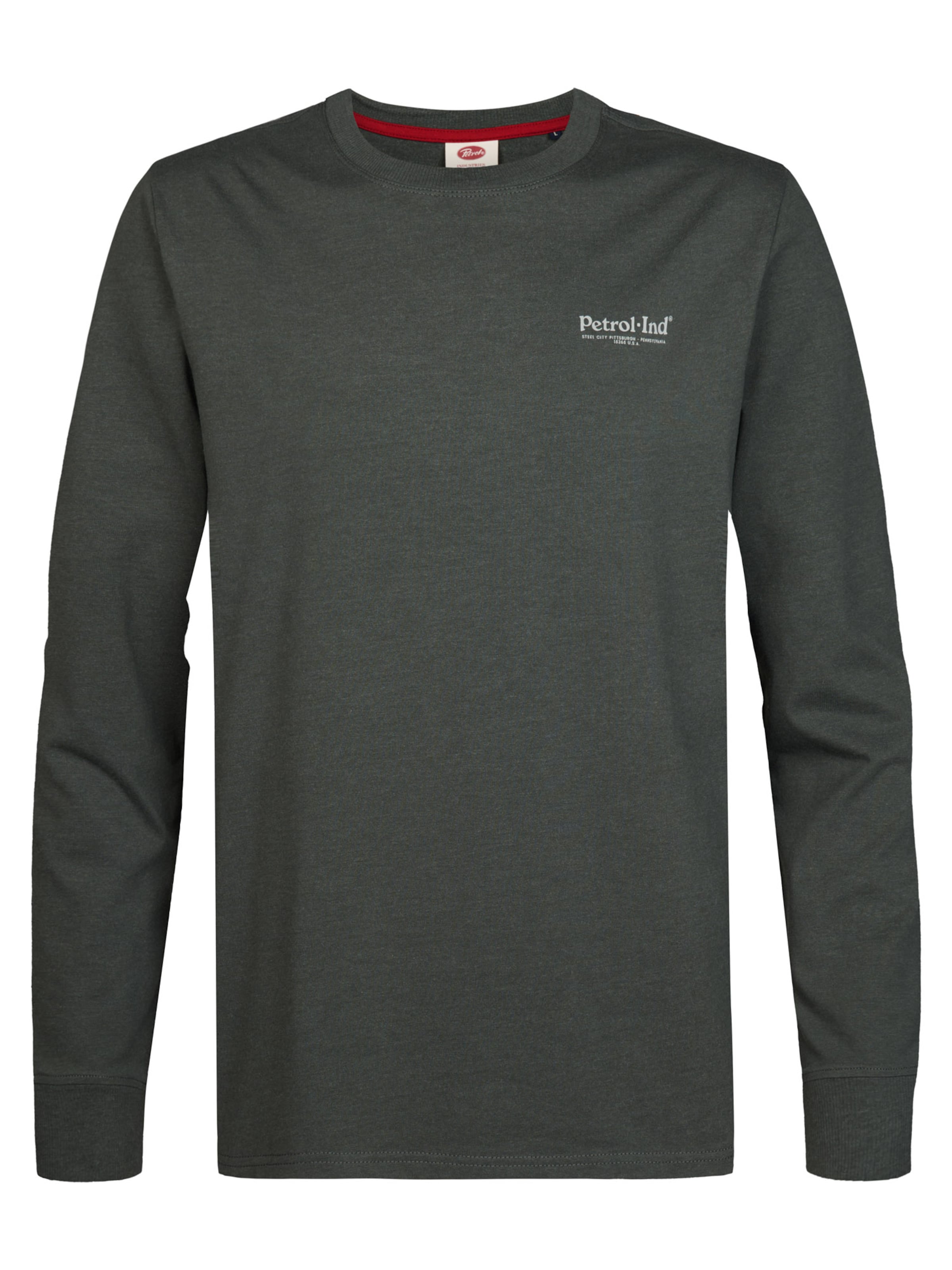 Petrol Industries Shirt 'Porter' in Groen: voorkant