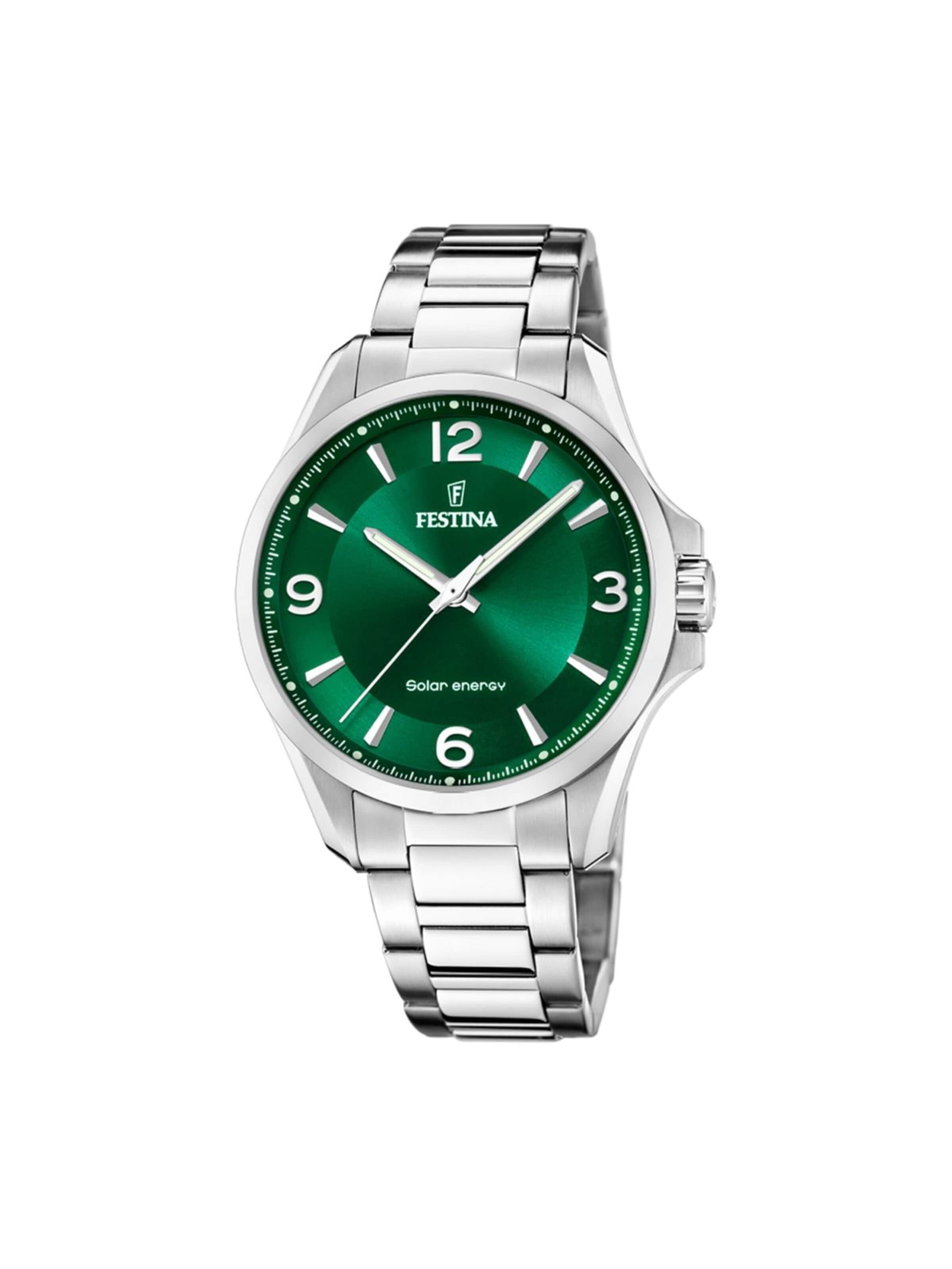FESTINA Analoog horloge in Groen: voorkant