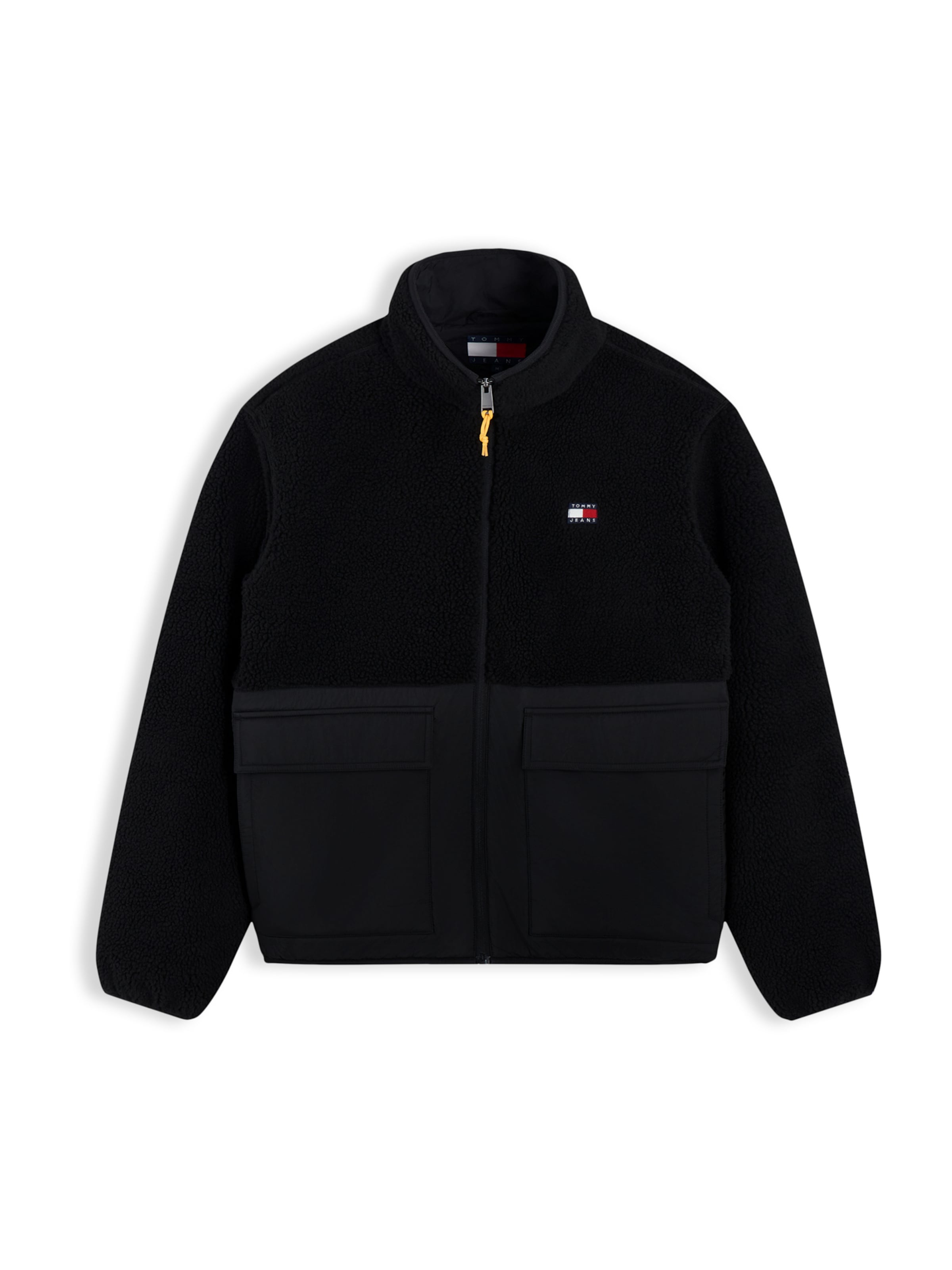 Tommy Jeans Átmeneti dzseki 'ESSENTIAL' - fekete: elől
