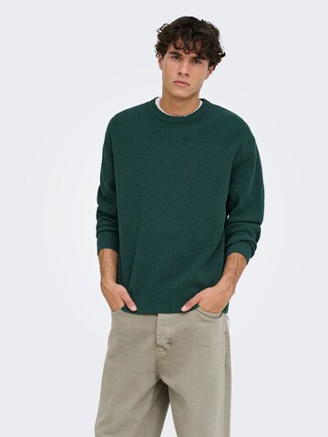 Pullover 'ONSRodger' di Only & Sons in verde: frontale