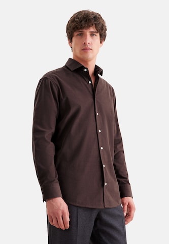 SEIDENSTICKER Regular fit Button Up Shirt in Red: front