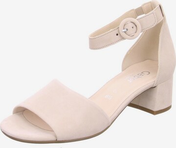 GABOR Sandalen met riem in Beige: voorkant