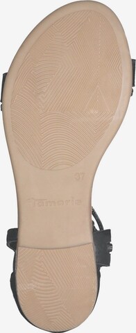 TAMARIS Sandals 'Worms' in Black