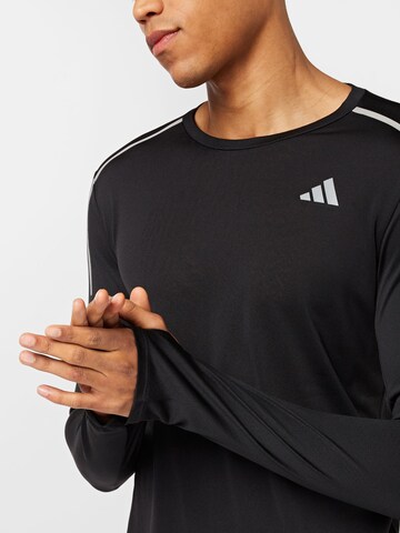 ADIDAS PERFORMANCE - Camisa funcionais 'Fast Engineered' em preto