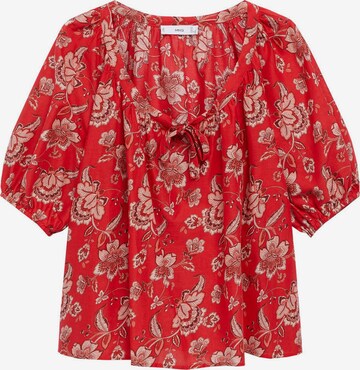 MANGO Blouse 'CALABASA' in Rood: voorkant