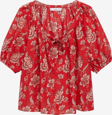 MANGO Blouse 'CALABASA' in Rood: voorkant