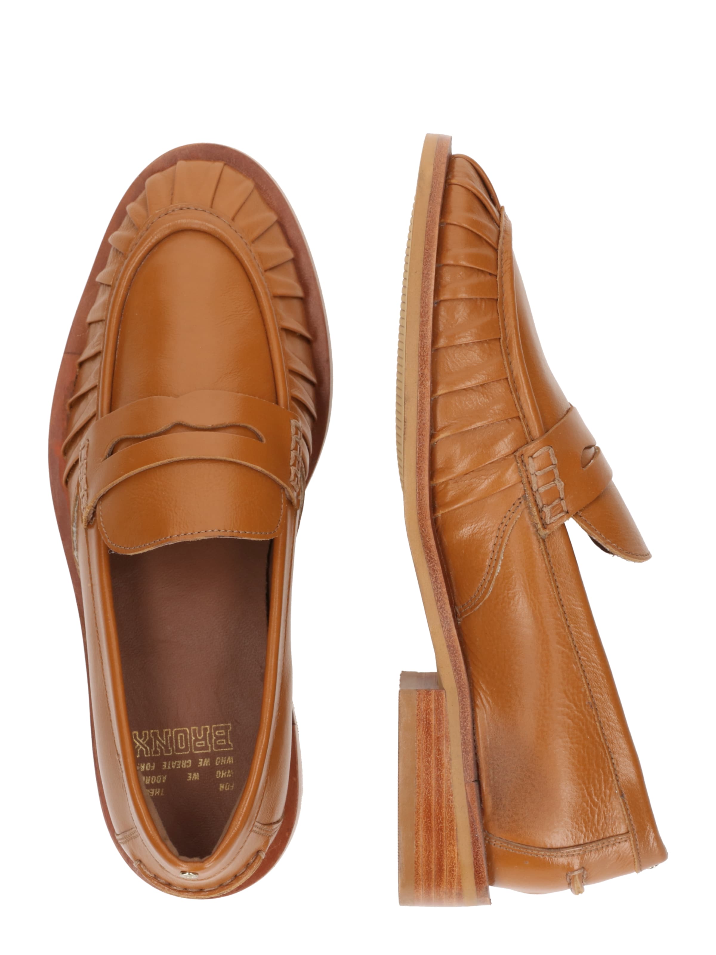 BRONX Classic Flats 'Next-Wagon' in Brown: side