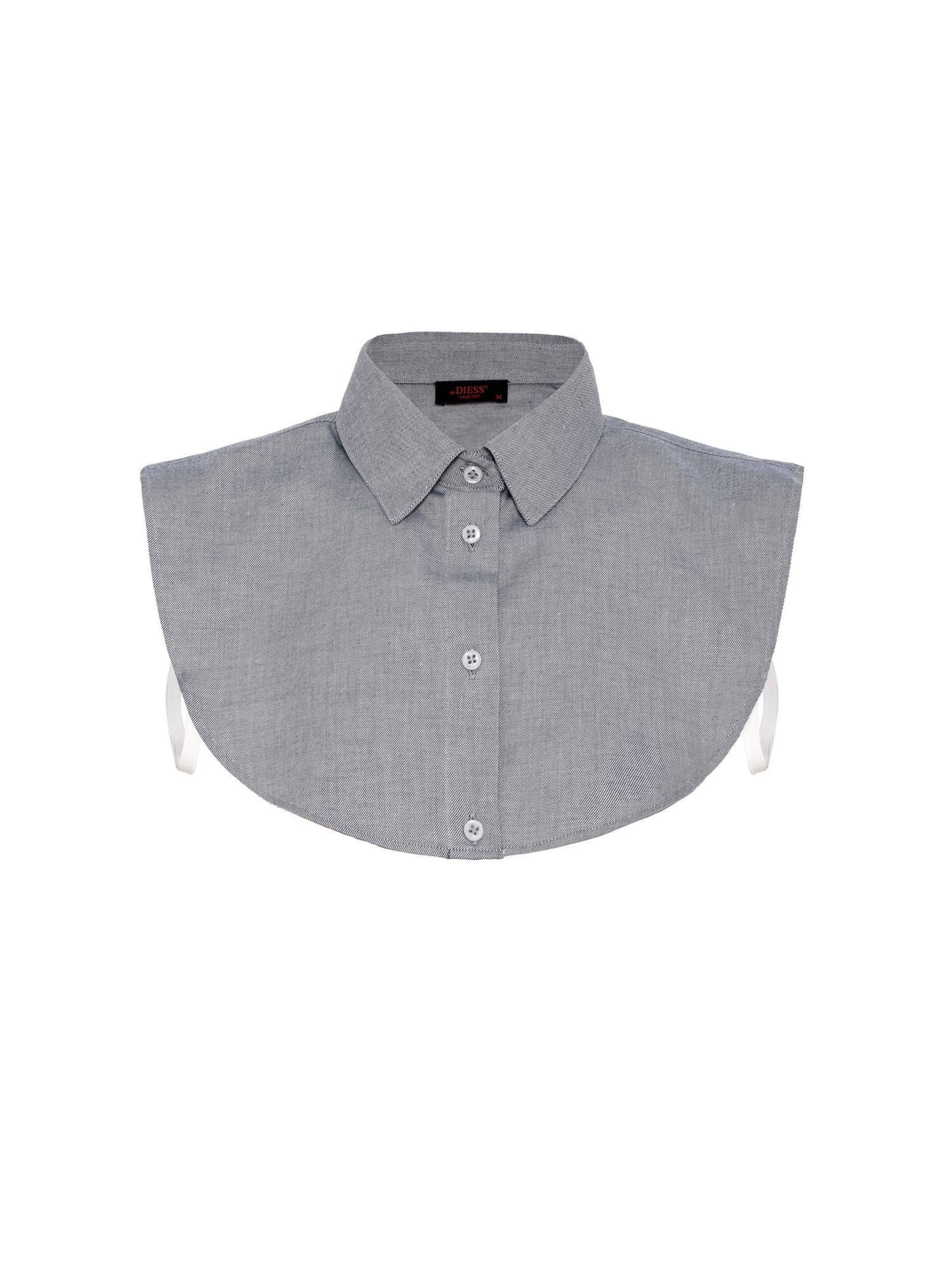 By Diess Collection Γιακάς 'Cristina' σε γκρι: μπροστά