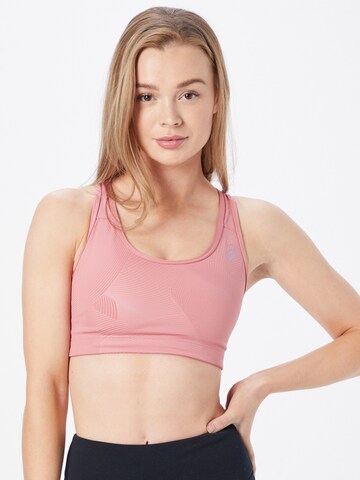 Bustier Soutien-gorge de sport 'NAGARE' ASICS en rose : devant