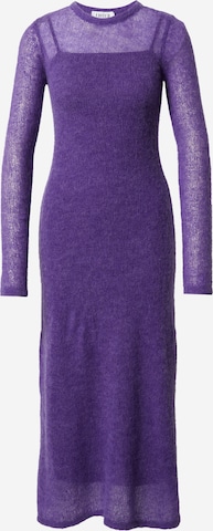EDITED Pletena obleka 'Bamika' | vijolična barva: sprednja stran