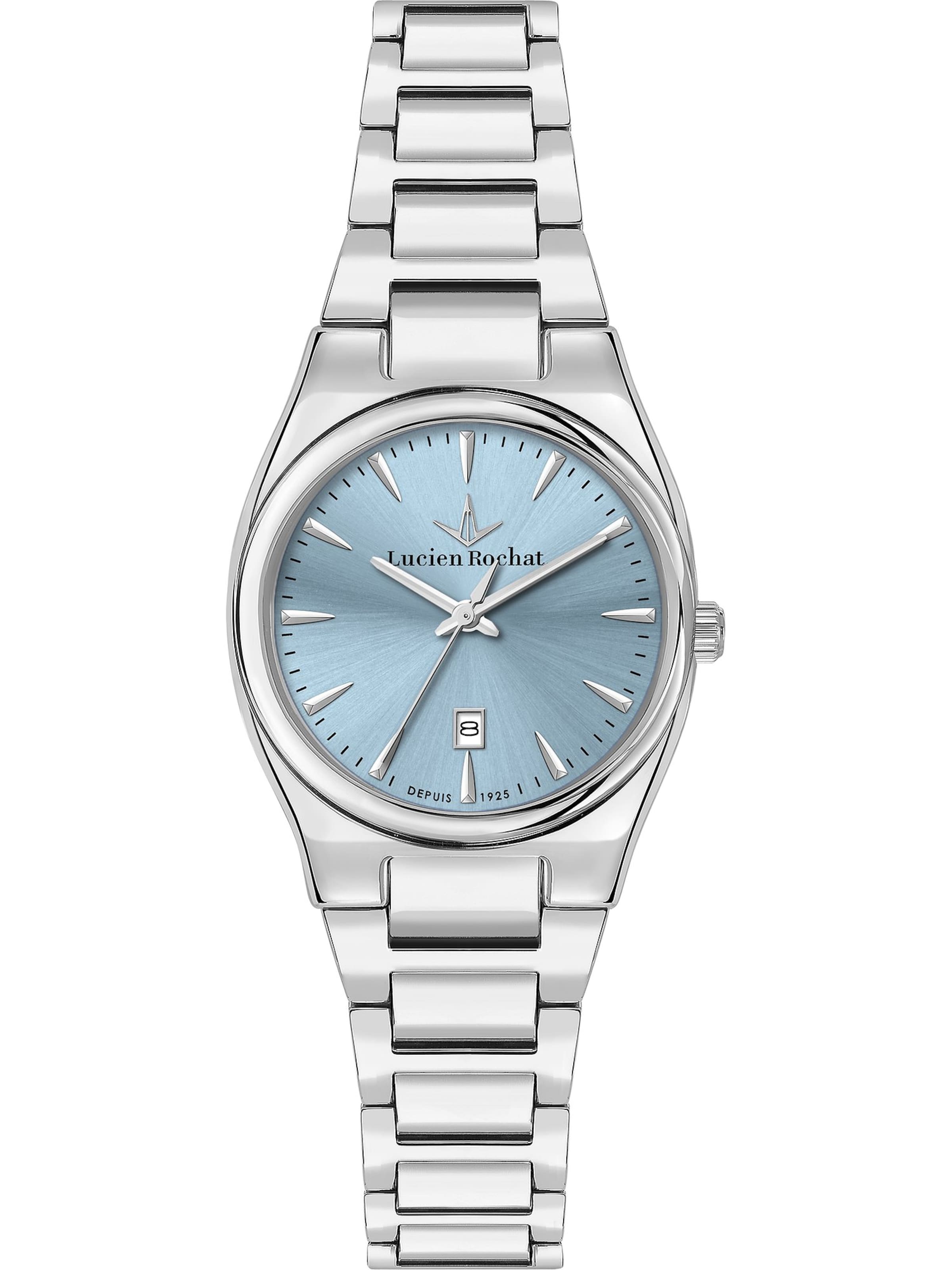 Lucien Rochat Analoguhr in Silber: Vorderseite