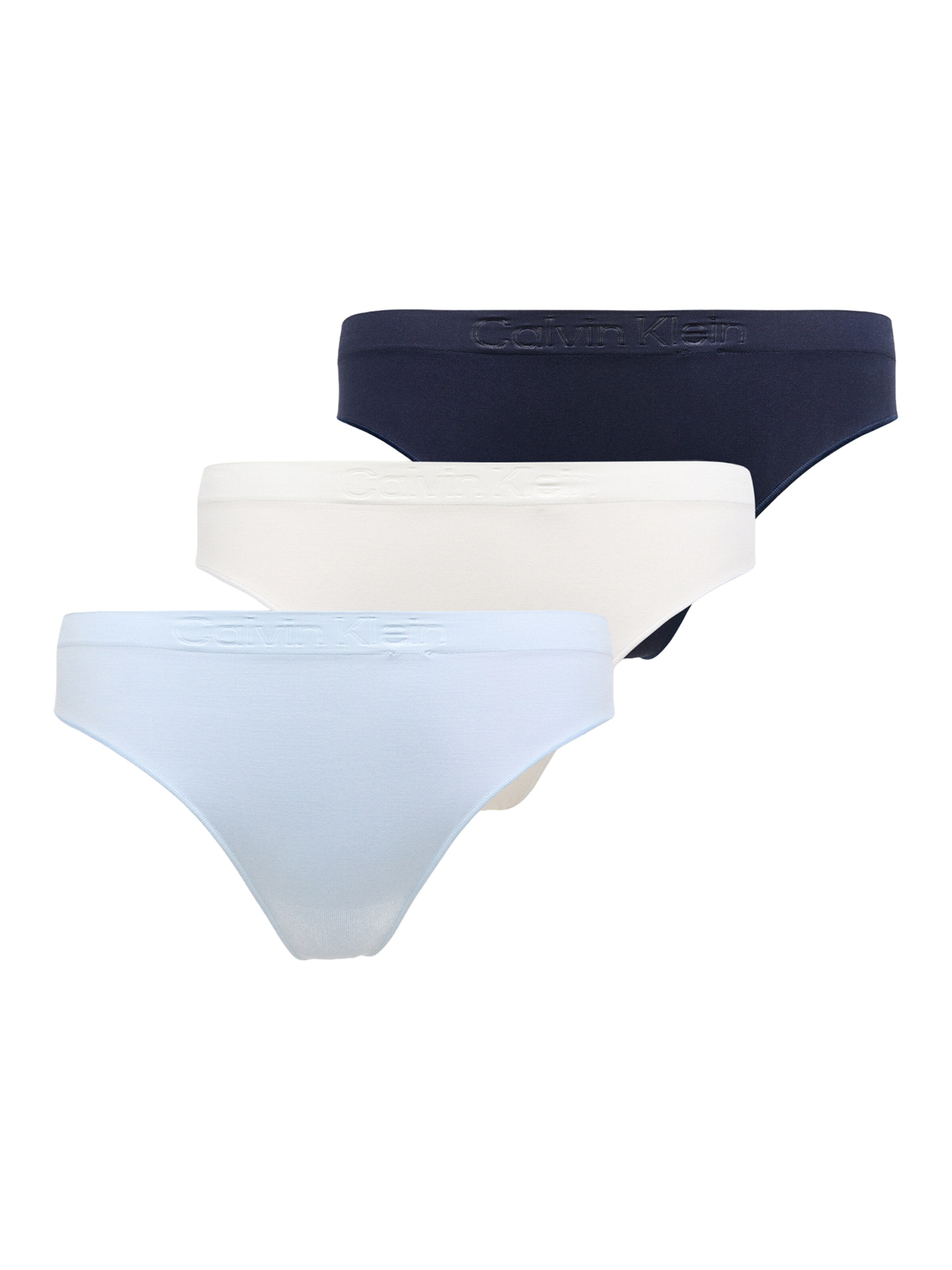 Calvin Klein Underwear Thong in Blue: front