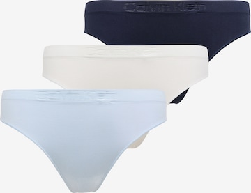 Calvin Klein Underwear Thong in Blue: front