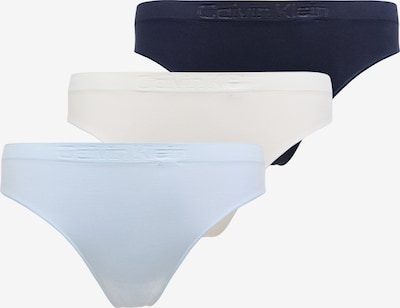 Calvin Klein Underwear Tanga gaćice u mornarsko plava / pastelno plava / bijela, Pregled proizvoda
