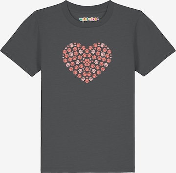 T-Shirt 'Pfotenliebe 02' watabout.kids en gris : devant