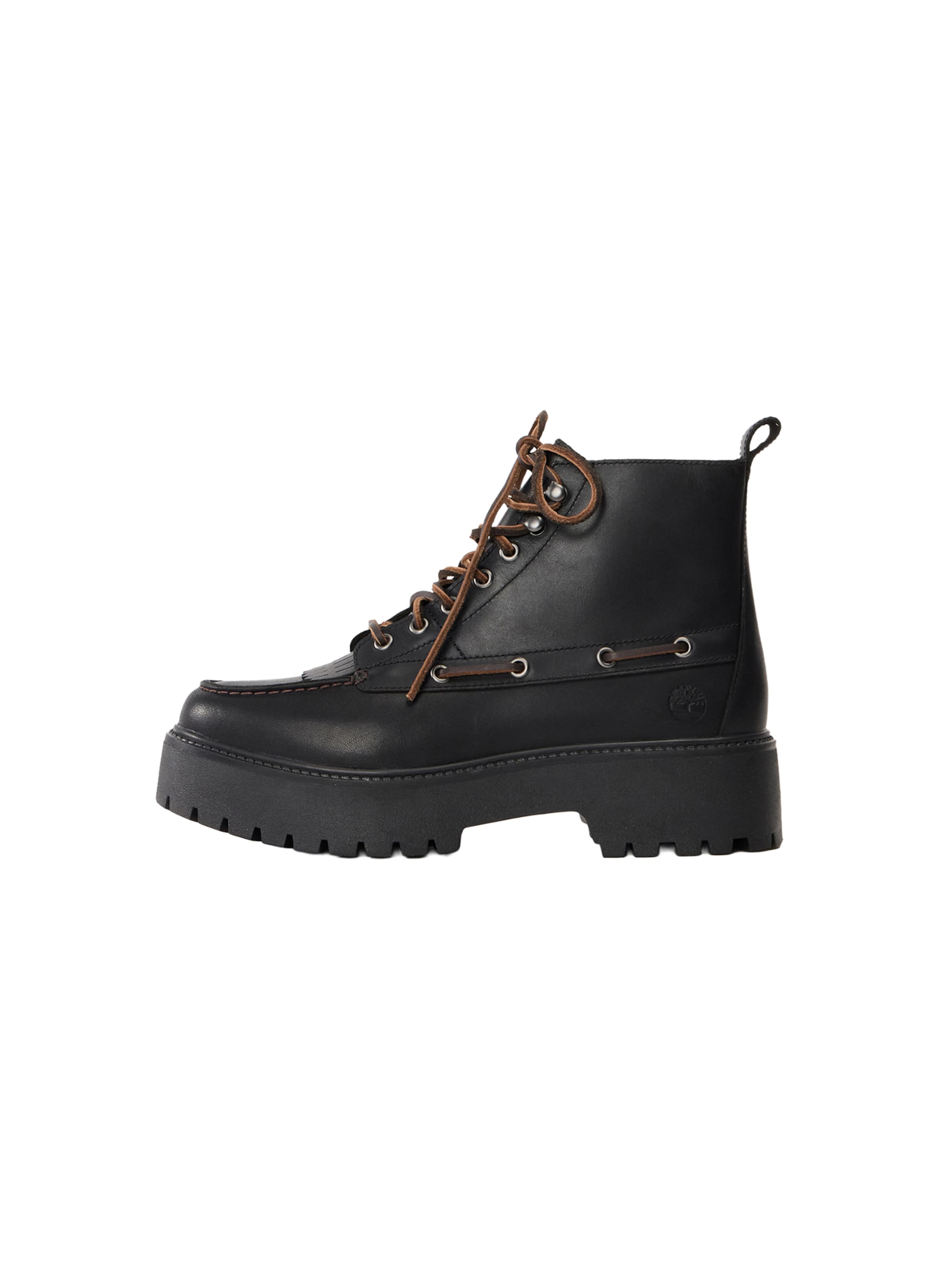 TIMBERLAND Lace-Up Ankle Boots 'STONE STREET' in Black: front