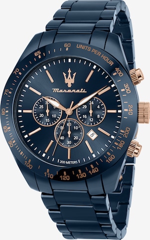 Maserati Analoog horloge in Blauw: voorkant