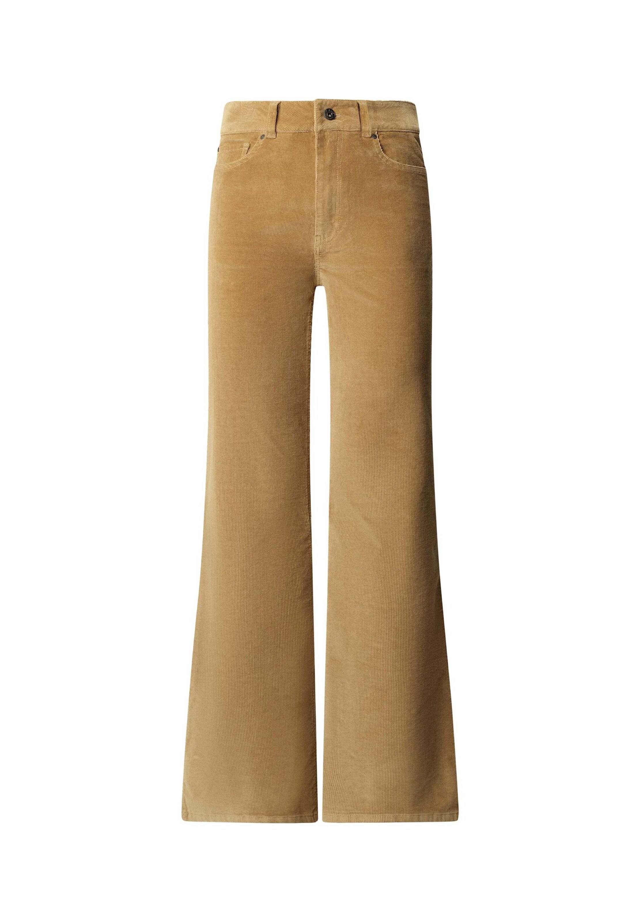 Pepe Jeans - Acampanado Pantalón 'Willa' en beige: frente
