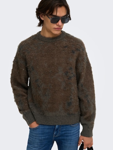 Pulover 'ONSWillis' de la Only & Sons pe gri: față