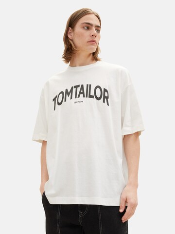 TOM TAILOR DENIM T-Shirt in Weiß