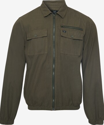 Threadbare Between-Season Jacket in Green: front