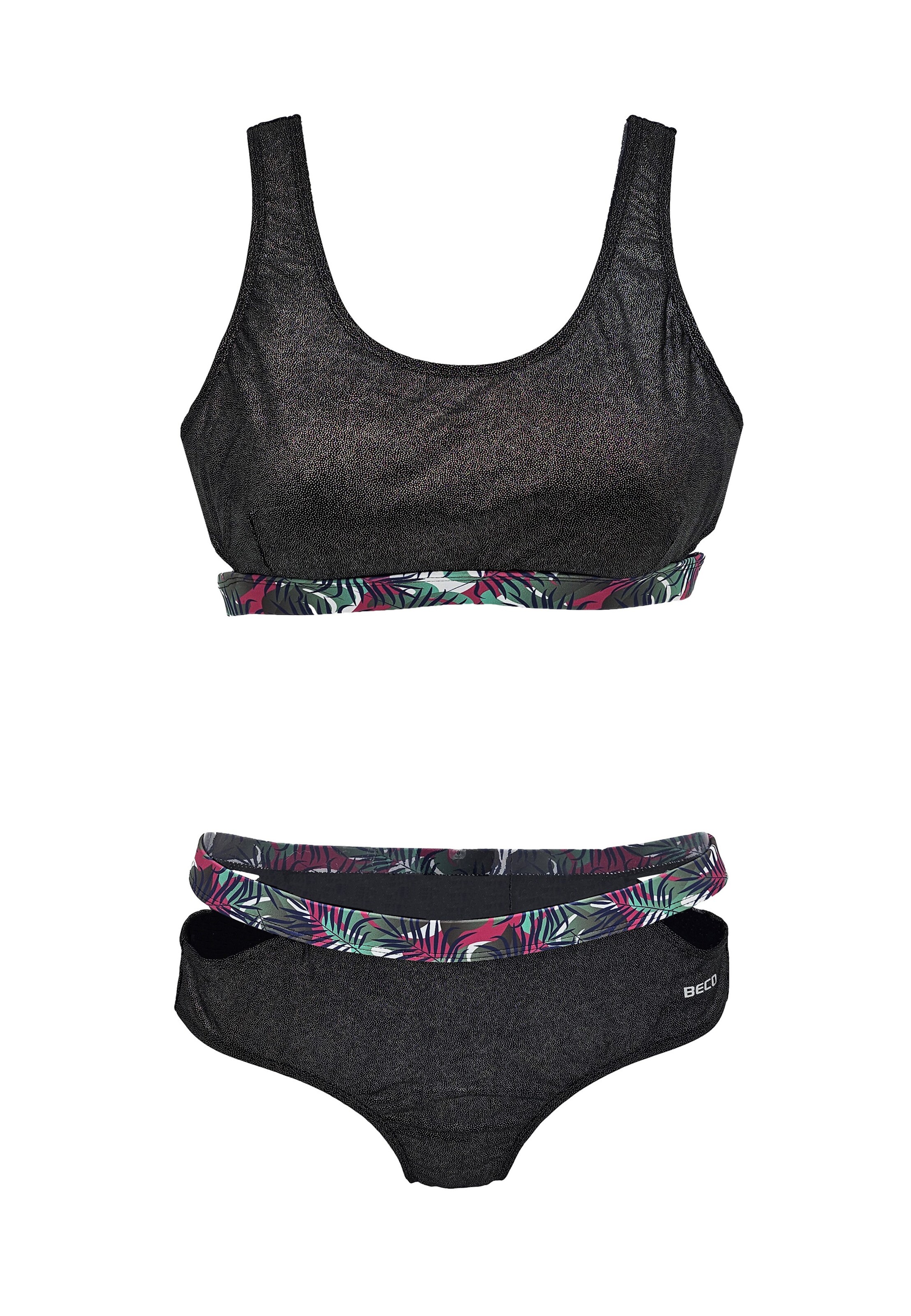 BECO the world of aquasports Bikini in Schwarz: Vorderseite