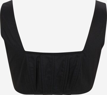 Top de la Nasty Gal Petite pe negru: față