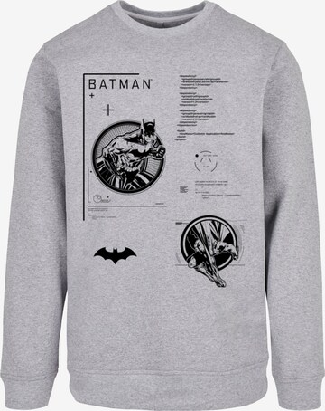 Merchcode Sweatshirt 'Batman - Tech' in Grey: front